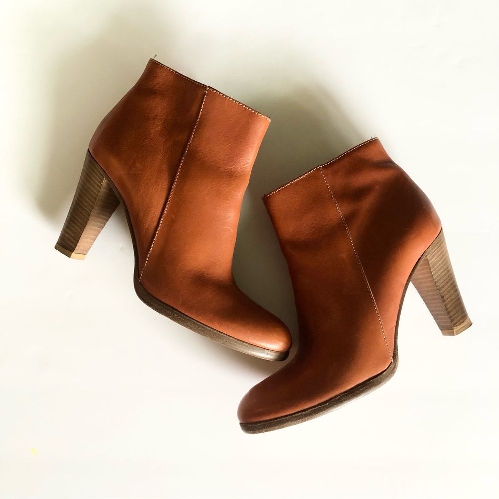 Madewell 1937 leather heeled ankle boots